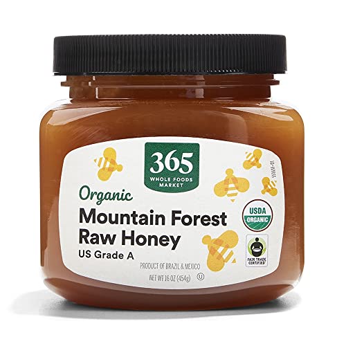 Organic Raw Mountain Forest Honey, 16 oz