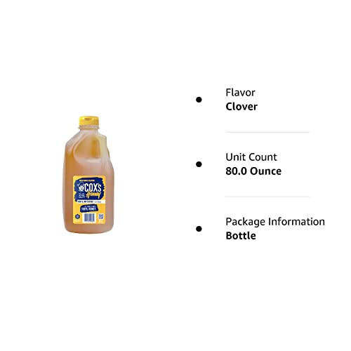 Cox's Honey 100% Pure Raw Clover Honey, 5 lbs