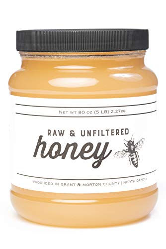 8 lb Jar of TJO Bees Raw Honey