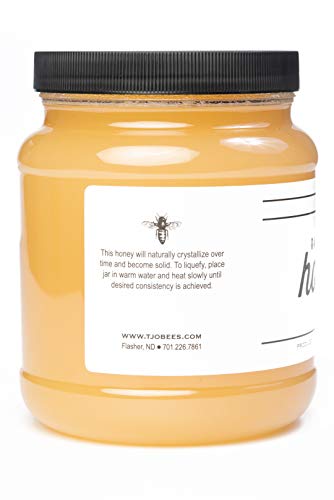 8 lb Jar of TJO Bees Raw Honey