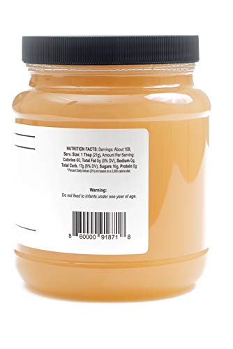 8 lb Jar of TJO Bees Raw Honey