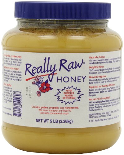 Unprocessed 5lb Raw Honey - Pure and Natural