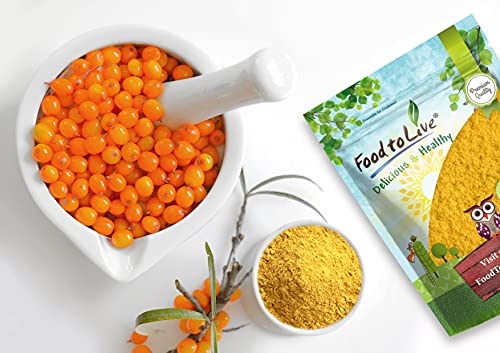 Raw Sea Buckthorn Powder, 1 lb - Vegan, Unsulfured