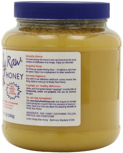 Unprocessed 5lb Raw Honey - Pure and Natural