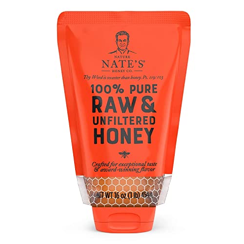 Nate's 100% Pure Raw Honey Squeeze Pouch - 16oz