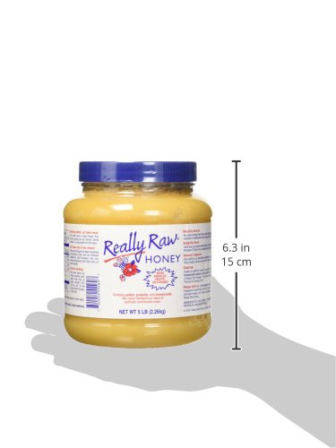Unprocessed 5lb Raw Honey - Pure and Natural