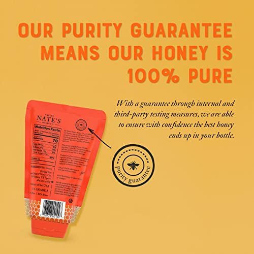Nate's 100% Pure Raw Honey Squeeze Pouch - 16oz