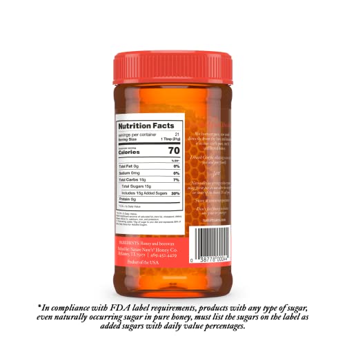 Nate's 100% Pure Raw Honey and Comb - 16oz