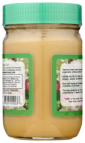 Wee Bee 1 lb Naturally Raw Honey Jar