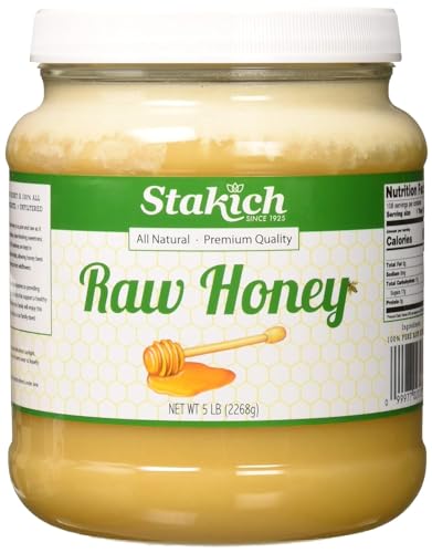 Stakich Raw Honey - Pure, Unprocessed, Unheated, Kosher