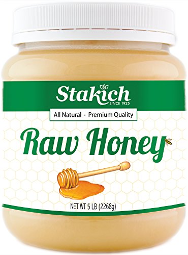 Stakich Raw Honey - Pure, Unprocessed, Unheated, Kosher