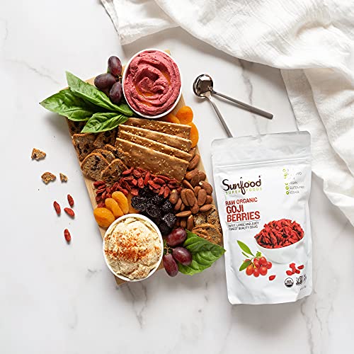 Organic Sunfood Goji Berries | Chewy, Naturally Sun-Dried | 100% Pure