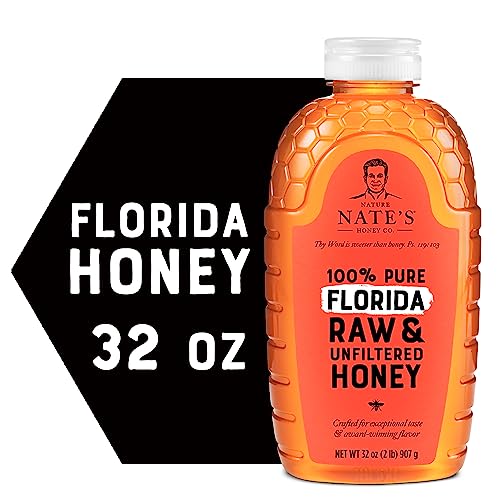 Nate's Florida Raw Unfiltered Honey - 32 oz. Bottle