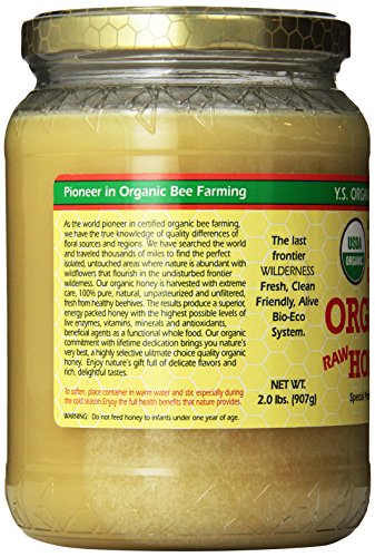 YS Organic Bee Farms Raw Honey 32oz Kosher