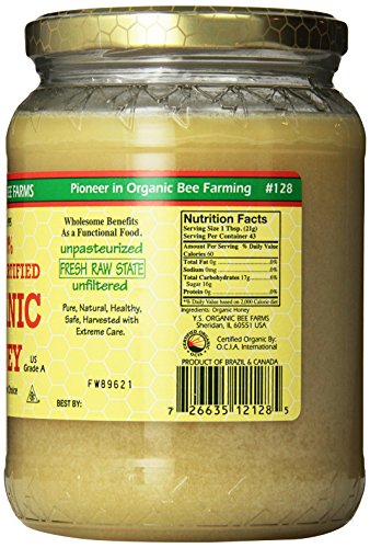 YS Organic Bee Farms Raw Honey 32oz Kosher