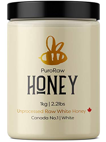 2.2 lb. White Raw Honey from Canadian Prairies