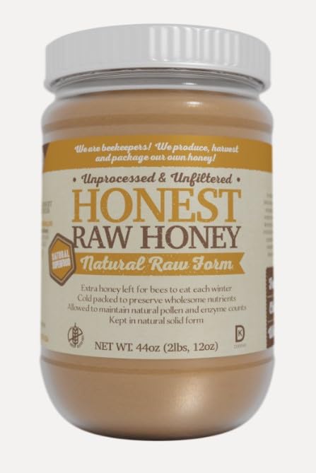 44 oz Pure American Raw Honey, Honest & Natural