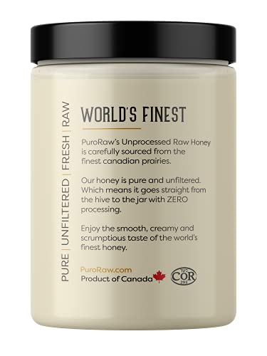 2.2 lb. White Raw Honey from Canadian Prairies