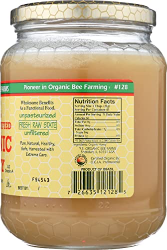 YS Organic Bee Farms Raw Organic Honey 32oz