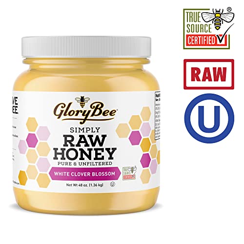 Glorybee White Clover Honey, US Grade A, 48 oz