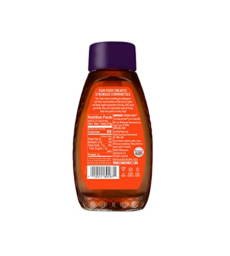 16 oz Organic Honey Squeeze Bottle, Fair Trade
