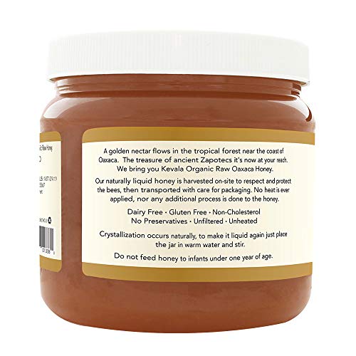 Kevala Organic Raw Oaxaca Honey - 3 lb