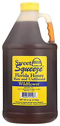 Buzzn Bee Raw Florida Honey - Unpasteurized Wildflower (6 lb)