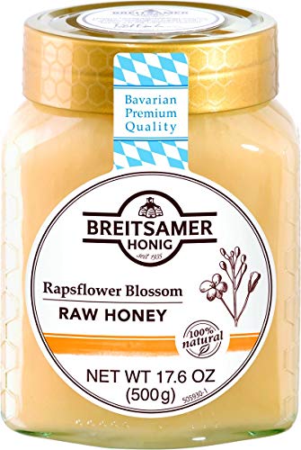Breitsamer Rapsflower Blossom Honey, 17.6 oz Jar