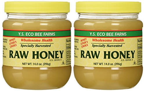 YS Organic Bee Farms Raw Honey, 14 oz, 2 pack