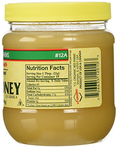 YS Organic Bee Farms Raw Honey, 14 oz, 2 pack
