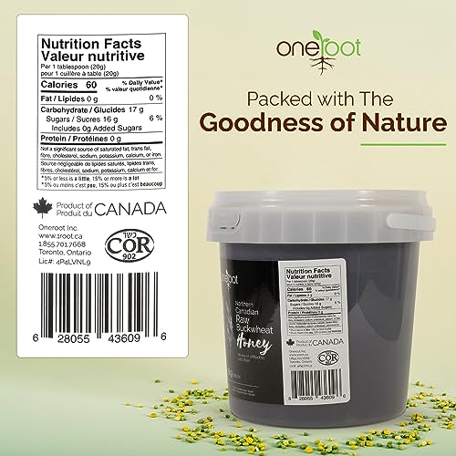 Naturally Raw Buckwheat Honey - 3kg / 6.6lb