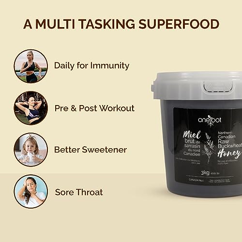 Naturally Raw Buckwheat Honey - 3kg / 6.6lb