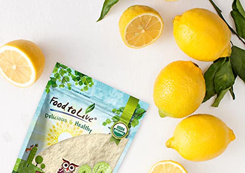 Organic Lemon Powder, 8 oz - Non-GMO, Unsulfured, Raw