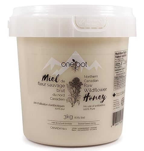 Oneroot Canadian Wildflower Honey - 3kg / 6.6lb