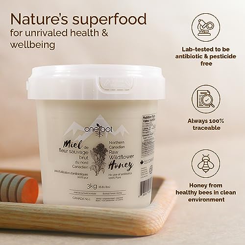 Oneroot Canadian Wildflower Honey - 3kg / 6.6lb