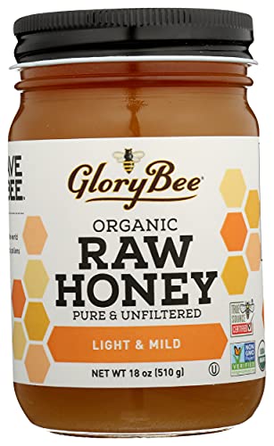 Organic Raw Clover Blossom Honey, 18 Ounce