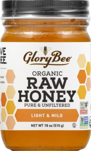 Organic Raw Clover Blossom Honey, 18 Ounce