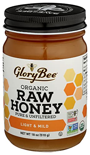 Organic Raw Clover Blossom Honey, 18 Ounce