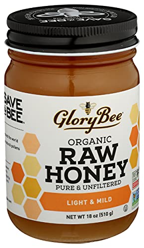 Organic Raw Clover Blossom Honey, 18 Ounce