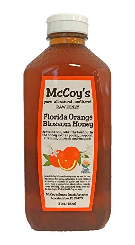 McCoy's Honey Florida Orange Blossom 3lb Raw Honey