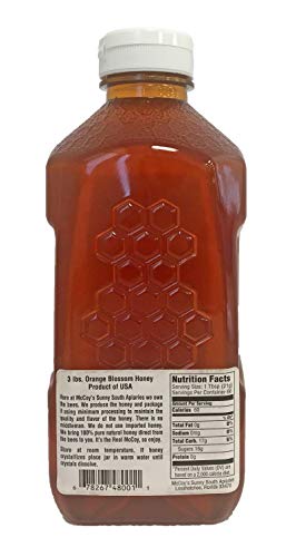 McCoy's Honey Florida Orange Blossom 3lb Raw Honey