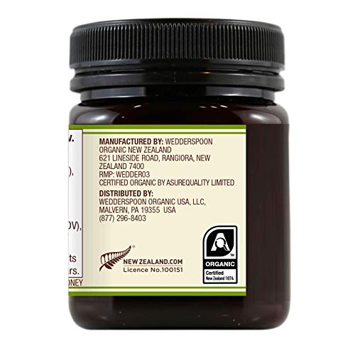 Organic Raw Manuka Honey KFactor 16+, 8.8 Oz