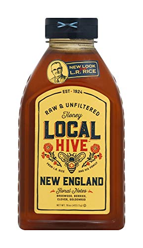 Raw Unfiltered Local New England Honey, 16 oz