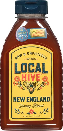 Raw Unfiltered Local New England Honey, 16 oz