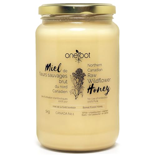 Oneroot 100% Canadian Flower Honey - 1kg / 2.2lbs
