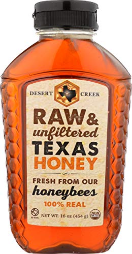 Desert Creek Honey Raw Texas Honey, Unfiltered 1 lbs