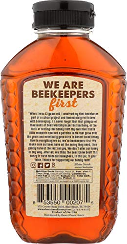 Desert Creek Honey Raw Texas Honey, Unfiltered 1 lbs