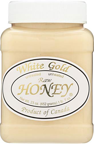 23 oz White Gold Raw Honey Jar
