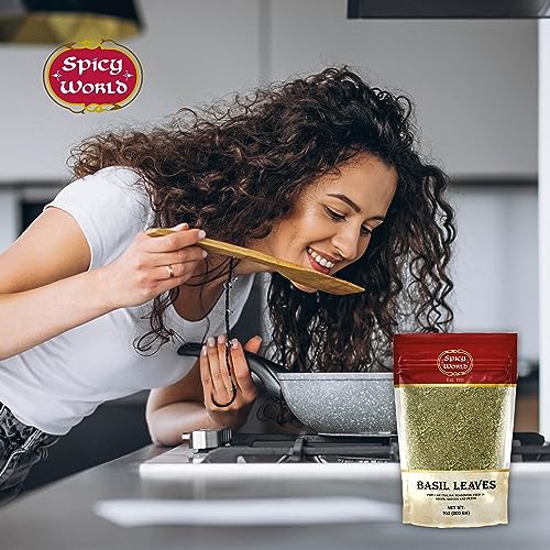 7oz Dried Basil Leaves - Natural, Non-GMO Vegan