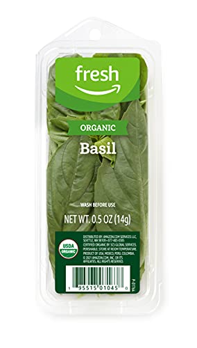 Organic Basil by Amazon Fresh, 0.5 Oz Jar